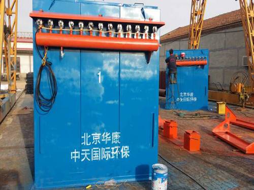 水泥罐攪拌站倉頂除塵器案例圖片