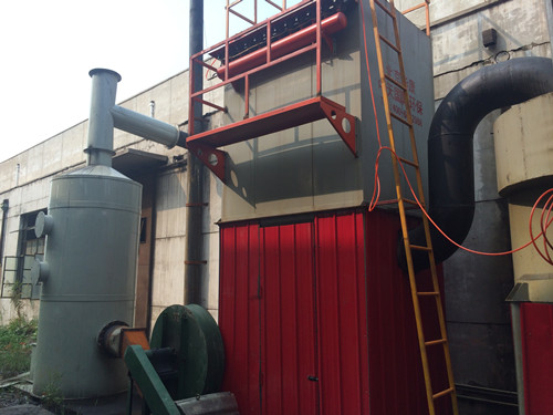 為天津天碩鍋爐除塵器廠家安裝的脫硫除塵器和布袋除塵器 