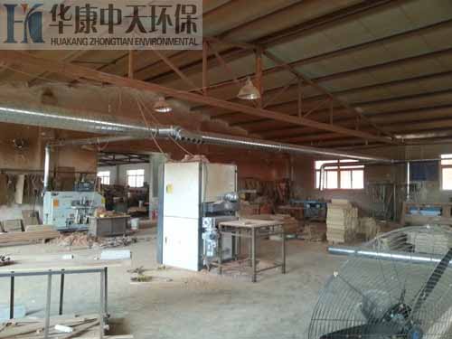 家具廠櫥柜廠脈沖布袋式除塵器的管路設(shè)計(jì)圖